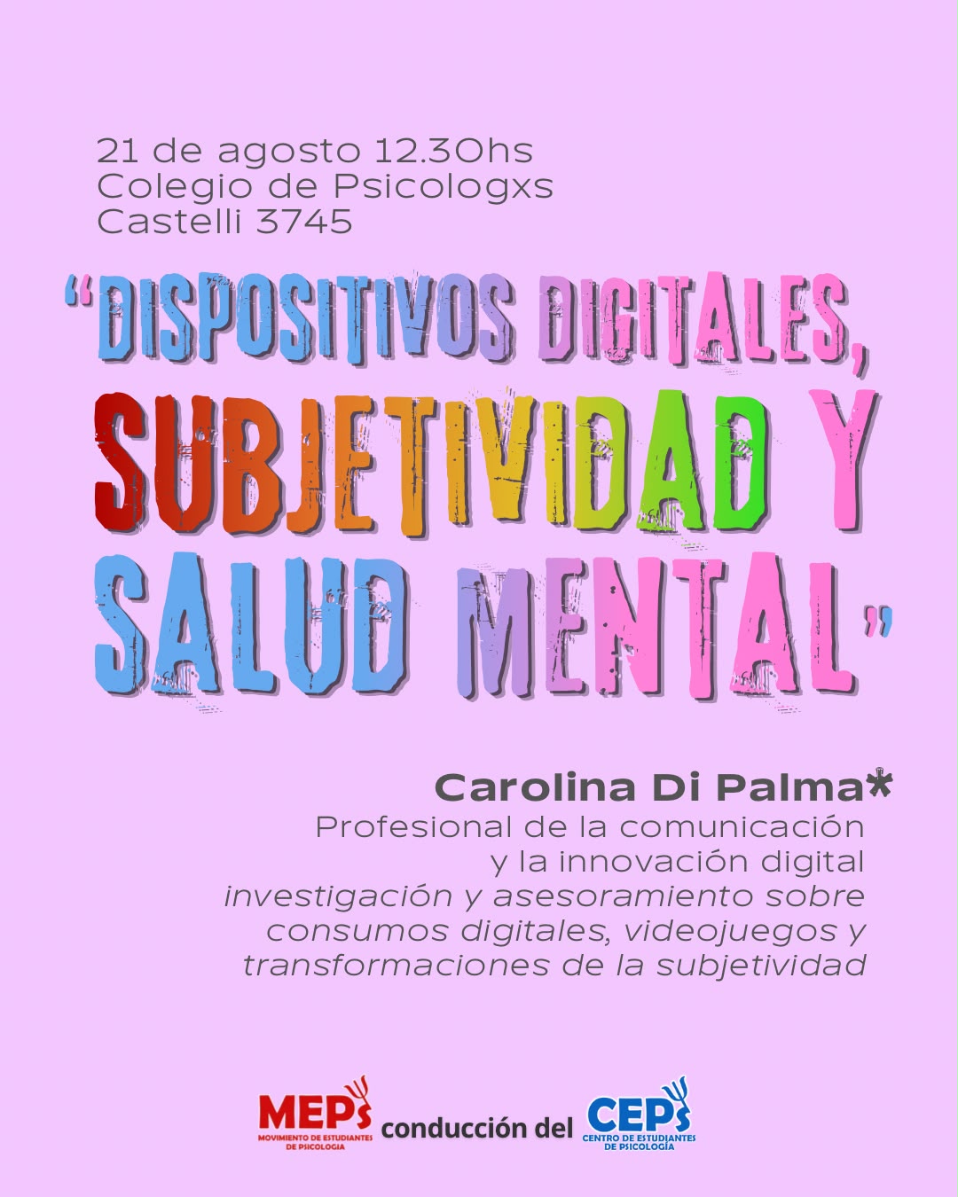 Subjetividad digital y salud mental Colegio de psicòlogos UNMDP